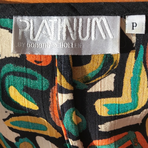 Beaded swing Top boho blouse green, black, orange see animal beads! SZ Med P - Picture 7 of 8